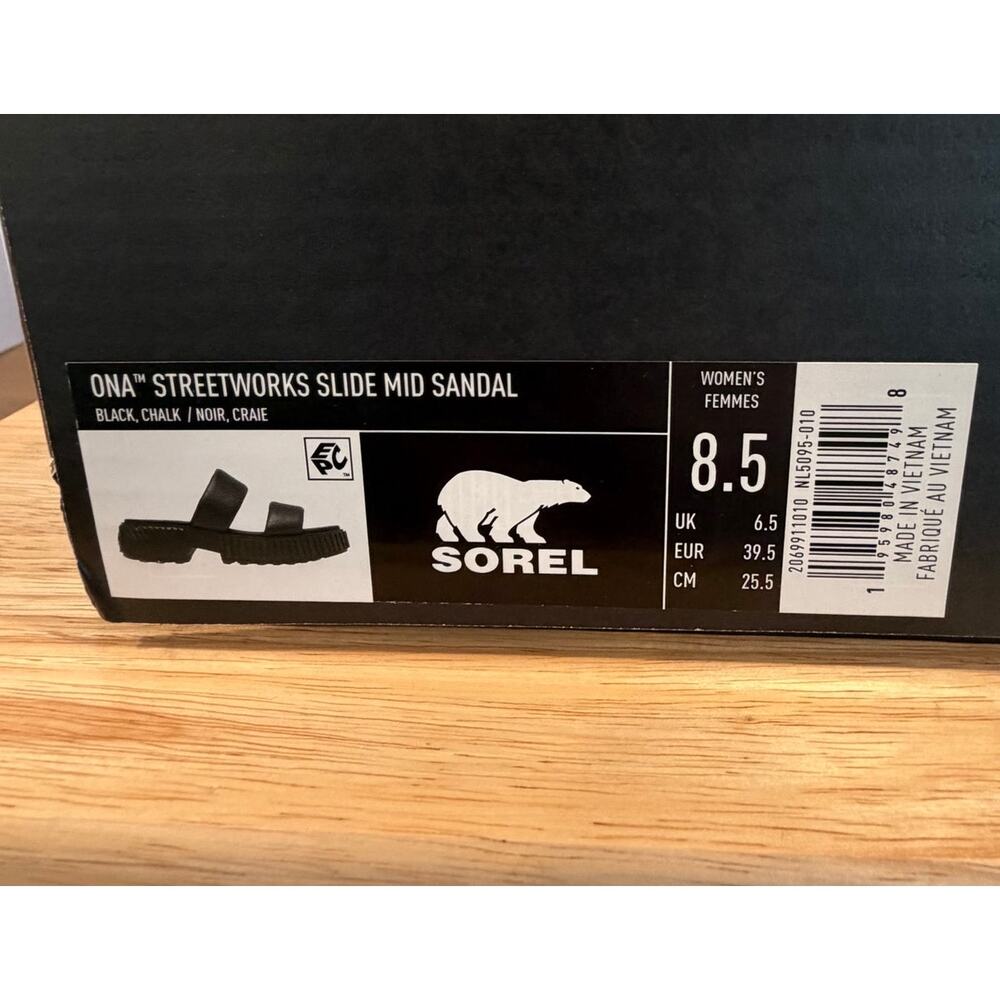 Sorel Ona Streetworks Slide Mid Sandal 8.5 Platform Rubber Sole Chunky NWT - Picture 7 of 7